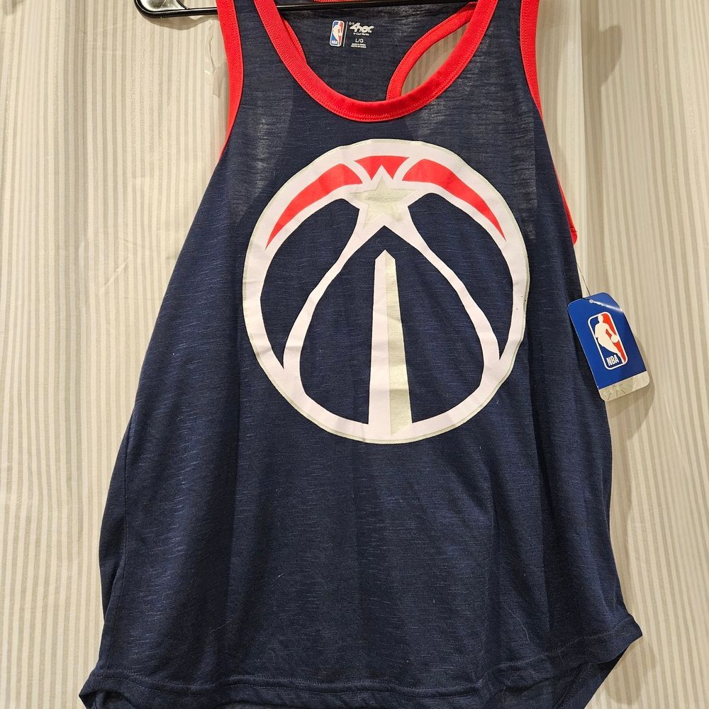New NBA Washington Wizards Women's Racerback Tank Top L By Carl Banks